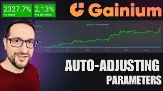 2% a day Gainium strategy using AUTO adjusting parameters
